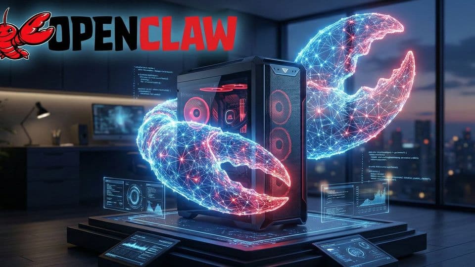 Ilustración de portada: OpenClaw, el asistente de IA personal self-hosted, con su langosta mascota